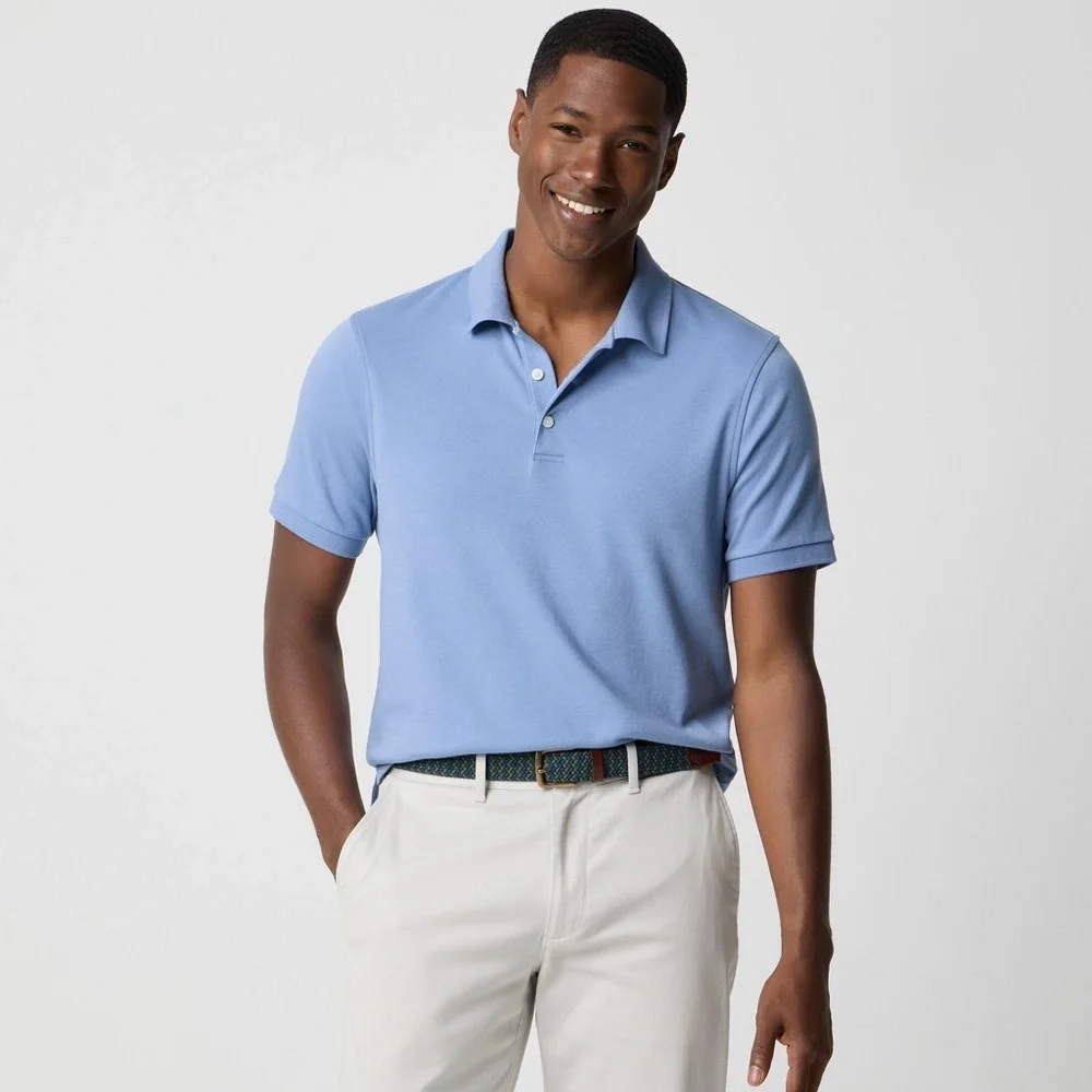 NWT J. Crew Factory Soft-Touch Polo Shirt Men's Medium Lakeview - Picture 1 of 4